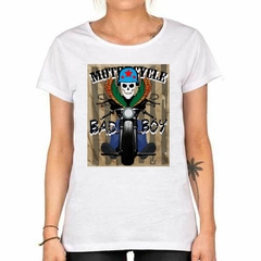 Remera Motorcycle Bad Boy Skull - tienda online