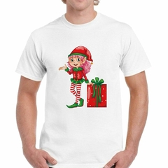 Remera Elfo Navidad Regalo Sorpresa M2 - TiendaCubik