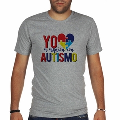 Remera Frase Yo Amo Alguien Con Autismo