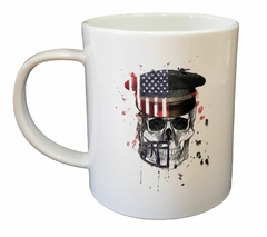 Taza Calavera Con Bandera Estados Unidos - comprar online