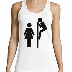 Musculosa Deportiva Baño Hombre Espiando Vector - comprar online