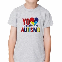 Imagen de Remera Frase Yo Amo Alguien Con Autismo