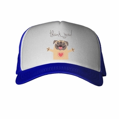 Gorra Pug Thank You Amor Corazon