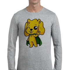 Remera Manga Larga Mike Crack Capa Dedos Perro Play - comprar online