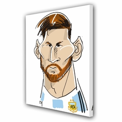 Cuadro Messi Argentina Lio Futbol Pelota M4