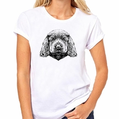Imagen de Remera Perro Cocker Cara Pintura Art