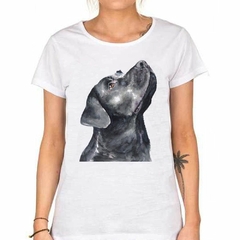 Remera Perro Labrador Chocolate Pintura