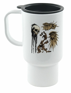 Jarro Termico Calavera Con Plumas M2
