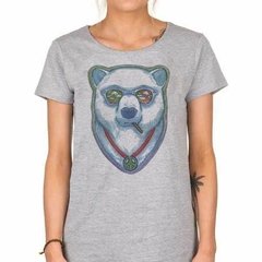 Remera Oso Con Gafas Simbolo De Paz - TiendaCubik