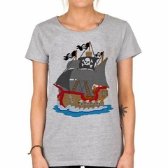 Imagen de Remera Ship By Kids Buque Pirata #1