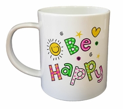 Taza Be Happy Art Color Feliz - comprar online