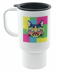 Jarro Termico Gato Con Anteojos Pop Art