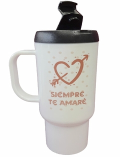 Jarro Termico Siempre Te Amare Corazon Rosa Love
