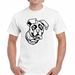 Remera Perro Boxer Cara Sacando Lengua - tienda online