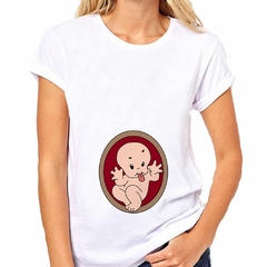 Remera Bebe Sacando La Lengua En La Panza