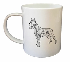 Taza Perro Boxer Dibujo Lineas M2 - comprar online