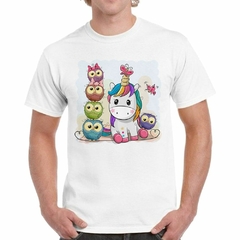 Remera Owl Buho Lechuza Pony Unicornio Dibujo en internet