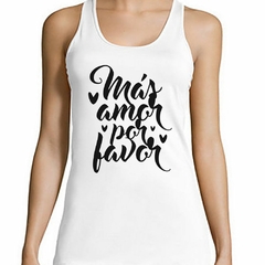 Musculosa Deportiva Mas Amor Por Favor M2 - comprar online