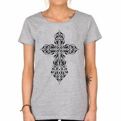 Remera Cruz Arte Dibujo Lineas Art - comprar online