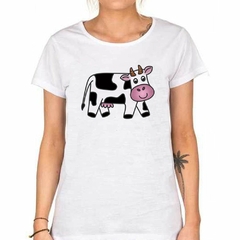 Remera Vaca Infantil Dibujo M2 - TiendaCubik