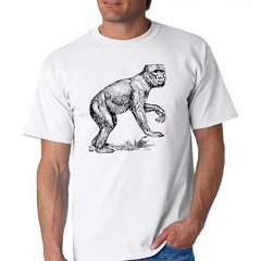 Remera Mono Caminando Dibujo Lineas - comprar online