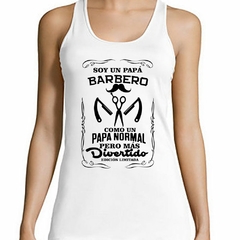 Musculosa Deportiva Papá Barbero Mas Divertido Ed Limitada