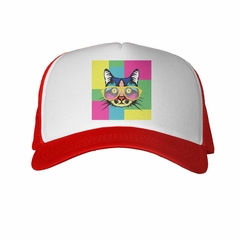 Gorra Gato Con Anteojos Pop Art en internet