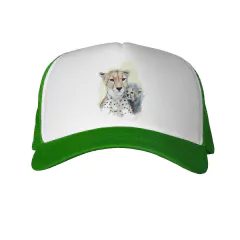 Gorra Cheetah Con Su Bebe Pintura Arte - TiendaCubik