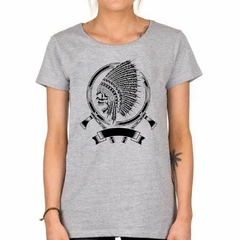 Remera Feathers Calavera Plumas - tienda online