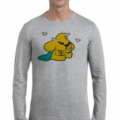 Remera Manga Larga Mike Crack Capa Diamante - comprar online