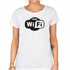 Remera Free Wifi Libre Conectarse Internet - TiendaCubik