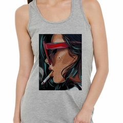 Musculosa Deportiva Chica Dama Girl Lente Face Cigarril Rostr