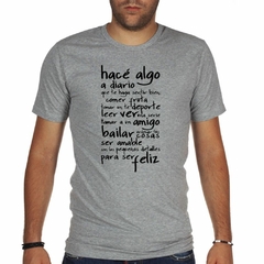 Remera Hace Algo Diario Come Bien Hace - comprar online