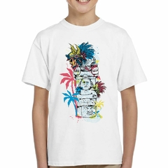 Remera Buda Arte Calavera Plumas Palmeras - tienda online