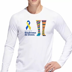 Remera Manga Larga Frase Dia Mundial Sindrome De Down - comprar online