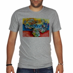 Remera Venezuela Mapa Bandera Dibujo Cultura - tienda online