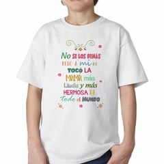 Remera Me Toco La Mamá Mas Linda Y Hermosa - comprar online