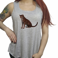 Musculosa Gato De Bengala Art