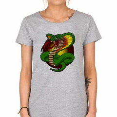 Remera Cobra Serpiente Animal Verde Reptil - tienda online