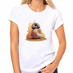 Remera Robot Galaxia Planeta Naranja - tienda online