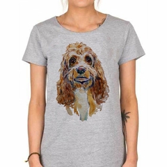 Remera Perro Cocker Pintura M2 - tienda online