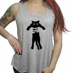 Musculosa Gato Negro Manos Cat Black