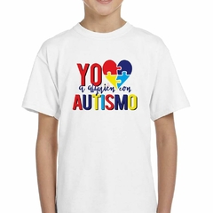 Remera Frase Yo Amo Alguien Con Autismo - comprar online