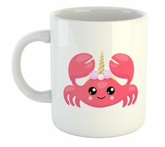 Taza Cangrejo Pinzas Unicornio Tierno (Taza De Ceramica)