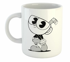Taza Cuphead Manos Mirada Tierna
