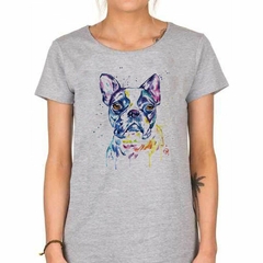 Remera Bulldog Art Watercolor M3 en internet