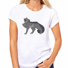 Remera Gato Gris Levantando La Patita en internet