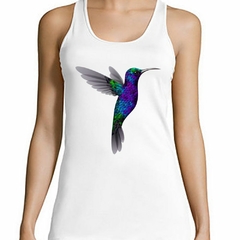 Musculosa Deportiva Colibri Azul Violeta Verde Gris - comprar online