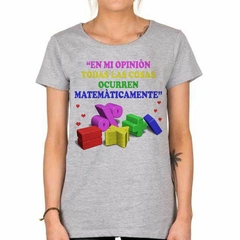 Remera Matematica Diseño Dibujo - TiendaCubik