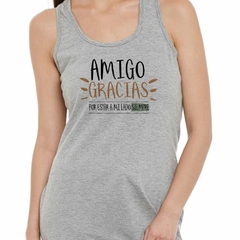 Musculosa Deportiva Amigo Gracias Por Estar A Mi Lado